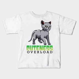 Russian Blue Cat Kids T-Shirt